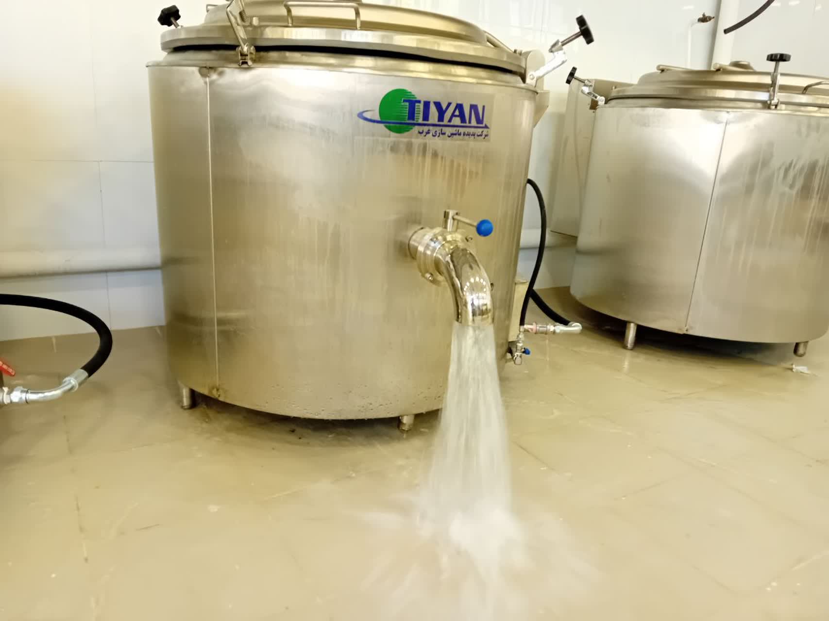 شیر تخلیه دیگ چلو پز تیان گاز 